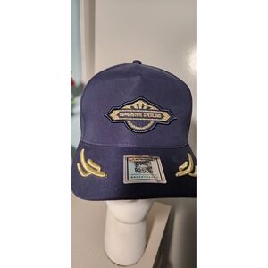 NWOT Copper State Overland Navy Blue Gold Embroidered Baseball Cap Adjustable OS